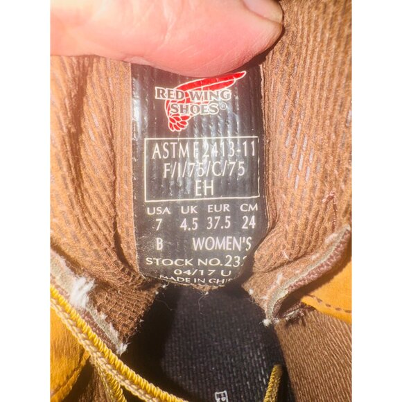 Red Wing Shoes Flexbond Waterproof Workwear Steel Toe Safety Boots  2327 Brown - Picture 5 of 15